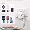 US to UK Ireland Plug Adapter, Addtam Type G Power Adapter with 3 AC Outlets and 3 USB(1 USB C), Travel Essentials for USA to Dubai Scotland British London England Hong Kong Irish - Image 5